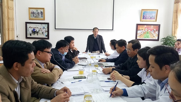 Đồng chí Nguyễn Tuấn - Phó Giám đốc Sở Y tế kết luận buổi kiểm tra.